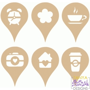 Download Location Tags svg cut file for Silhouette, Sizzix, Sure ...