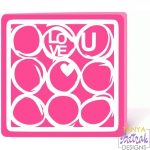 Love U Card svg cut file