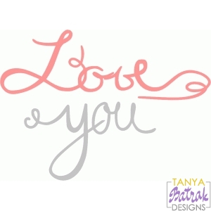 Love You Calligraphy