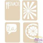 Snack Journaling Card Set svg cut file
