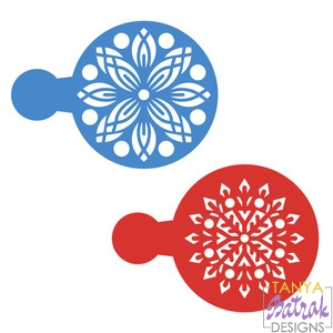 Christmas Cookie Stencil svg cut file for Silhouette Sizzix Sure Cuts