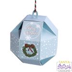 Christmas Ornament Gift Box With Wreath