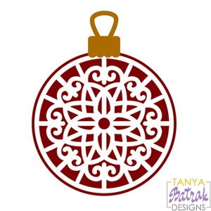 Download Christmas Ornament svg cut file for Silhouette, Sizzix ...