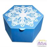 Favor Box With Snowflake svg cut file