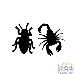 Halloween Bug Silhouettes Bug And Scorpion