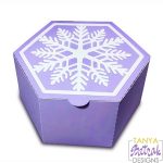 Snowflake Gift Box svg cut file