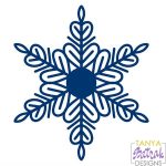 Snowflake Winter Design svg cut file