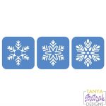 Snowflakes Stencil Set svg cut file