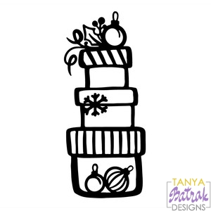 Stack Of Presents svg cut file for Silhouette, Sizzix, Sure Cuts A Lot