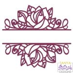 Border With Roses svg cut file