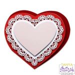 Folded Card With Lace Heart Doily svg cut file