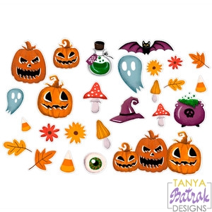 Halloween bundle Halloween Clipart Printable Halloween Halloween SVG Halloween stickers Boho Halloween SVG Boho Halloween