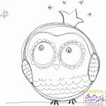 Owl Princess Sketch svg