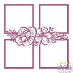Four Frames With Flowers svg file
