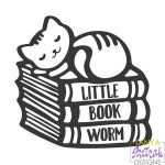 Little Bookworm svg file