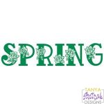 Spring Flower Word svg file