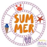 Summer Circle Film Frame svg file