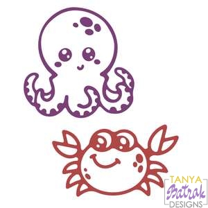 Underwater Animals – Octopus And Crab