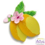 Layered Lemons With Flowers svg file