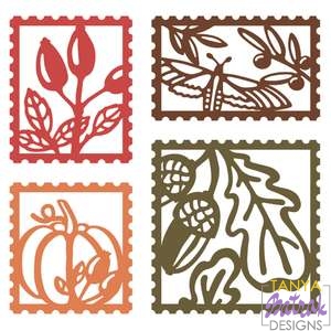 Autumn Postage Stamps