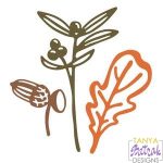 Fall Forest Set - Oak Leaf, Acorn, Berries