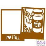 Autumn Frame With Coffee svg file