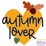 Autumn Lover Heart svg file