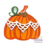 Autumn Pumpkin With Lace