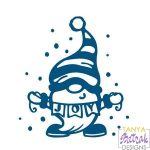Christmas Gnome With Joy Banner svg file
