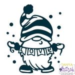 Christmas Gnome With Love Banner svg file