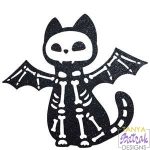 Halloween Skeleton Cat svg file