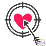 Heart Target Arrow svg file
