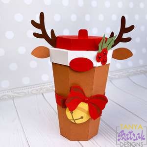 Reindeer Coffee Cup Box