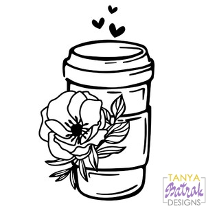 Coffee Cup With Flower