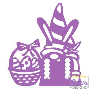 Easter Girl Gnome With Basket