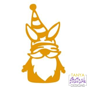 Easter Gnome With Bunny Ears svg