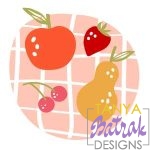 Fruits On Tablecloth svg