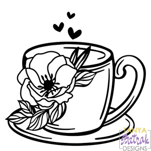 Tea Cup With Flower