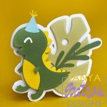 Tyrannosaurus Party Cake Topper svg
